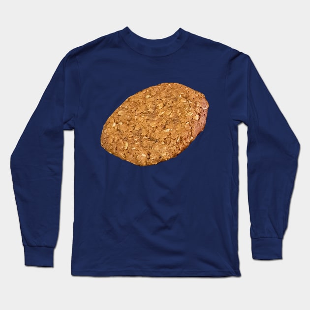 Sweet Food Anzac Oat Cookie Long Sleeve T-Shirt by ellenhenryart